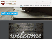 Tablet Screenshot of fbcjefferson.org